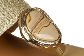 Japonki Noa Harmon 9971-90 Jude Gold 213005, Beżowy, Skóra naturalna