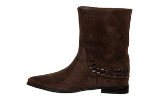 Botki Loretta Vitale C6921 Chocolate Suede 514289, Brązowy, Skóra naturalna