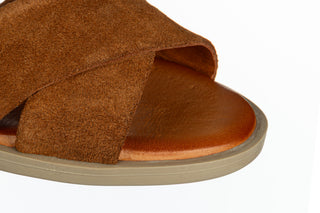 Sandały Bayla-161 037 12 80 Coconut Suede 161758, Brązowy, Skóra naturalna