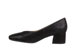 Czółenka Caprice 9-22315-42 Black Metallic 218001, Czarny, Skóra naturalna