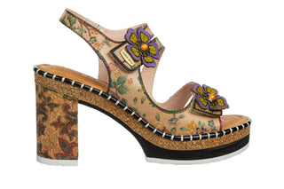 Sandały Laura Vita Naomio 16 Beige 202123, Beżowy, Skóra naturalna