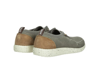 Półbuty Pitas Wp150 Wallabi Fly Washed Taupe 003376, Szary, Tkanina