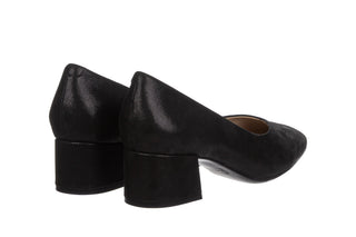 Czółenka Caprice 9-22315-42 Black Metallic 218001, Czarny, Skóra naturalna