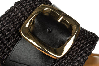 Klapki Divine Follie 9211 Nero 523077, Czarny, Skóra naturalna