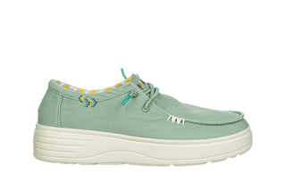 Półbuty Pitas Natal Verde 003349, Zielony, Tkanina