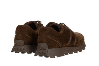 Sneakersy S Barski LR62-7101 Coffee 216001, Brązowy, Skóra naturalna