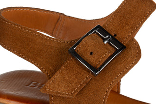 Sandały Bayla-161 037 12 80 Coconut Suede 161758, Brązowy, Skóra naturalna