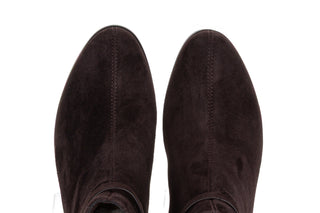 Botki DA Premium Collection CR62-3476 Chocolate 216022, Brązowy, Skóra naturalna