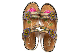 Sandały Laura Vita Naomio 16 Beige 202123, Beżowy, Skóra naturalna