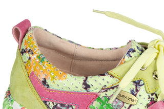 Sneakersy Laura Vita Soleno 06 Jaune 202121, Zielony, Skóra naturalna