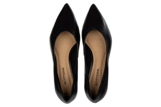 Baleriny Bottero 377301 Black 523104, Czarny, Skóra naturalna