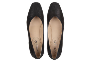 Czółenka Caprice 9-22315-42 Black Metallic 218001, Czarny, Skóra naturalna