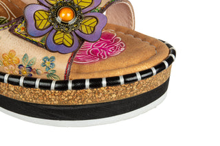 Sandały Laura Vita Naomio 16 Beige 202123, Beżowy, Skóra naturalna