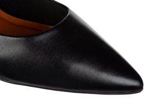 Czółenka Bottero 377101 Black Nap 523092, Czarny, Skóra naturalna