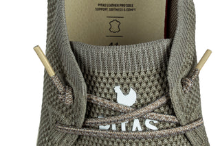 Półbuty Pitas Wp150 Wallabi Fly Washed Taupe 003376, Szary, Tkanina
