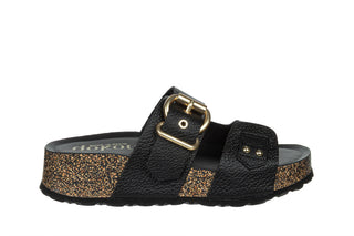 Klapki Yokono Wiwi-252 Opack Negro 208023, Czarny, Skóra naturalna