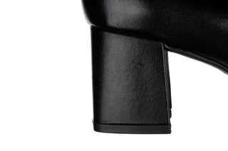 Czółenka Bottero 377101 Black Nap 523092, Czarny, Skóra naturalna