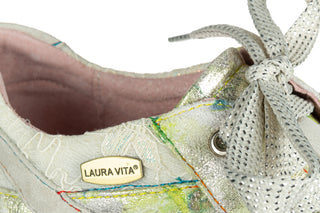 Sneakersy Laura Vita Tivanao 03 Beige 202113, Beżowy, Skóra naturalna