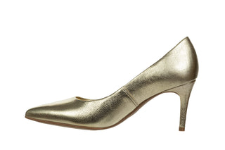 Czółenka Bottero 353721-24 Metal Roma Dourrado 523070, Złoty, Skóra naturalna