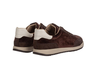 Sneakersy Caprice 9-23714-47 Dk Brown Comb 2018002, Brązowy, Skóra naturalna