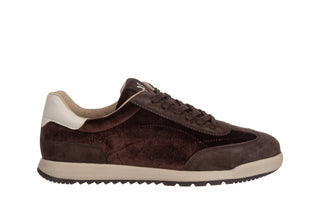Sneakersy Caprice 9-23714-47 Dk Brown Comb 2018002, Brązowy, Skóra naturalna