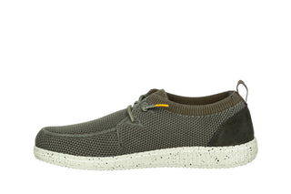 Półbuty Pitas Wp150 Wallabi Fly Washed Kaki 003375, Zielony, Tkanina
