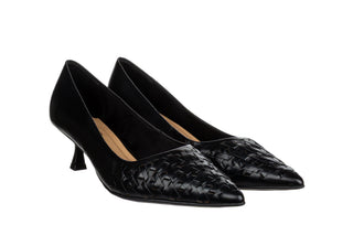 Czółenka Bottero 377402 Black 523111, Czarny, Skóra naturalna