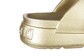 Klapki D Franklin Vibe Foam 2 Buckles Met Light Gold 206020, Złoty, Tworzywo
