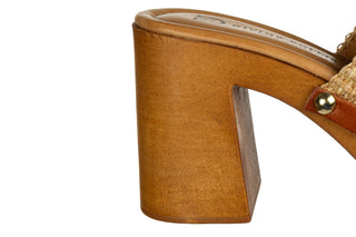 Klapki Divine Follie 9211 Naturale 523076, Brązowy, Skóra naturalna