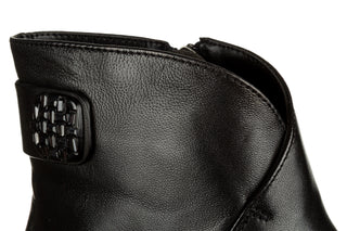 Botki Loretta Vitale C9629 Black Leather 514282, Czarny, Skóra naturalna