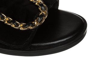 Klapki Noa Harmon 10287-67 Carmen Black Cuero 213001, Czarny, Skóra naturalna