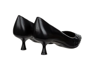 Czółenka Bottero 377402 Black 523111, Czarny, Skóra naturalna