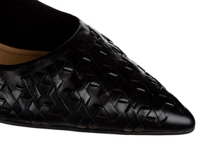 Czółenka Bottero 377402 Black 523111, Czarny, Skóra naturalna