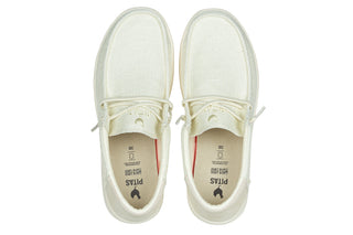 Półbuty Pitas Robin Crudo 003352, Biały, Tkanina