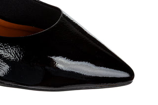 Czółenka Bottero 377101 Black Fla 523093, Czarny, Skóra naturalna