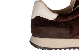 Sneakersy Caprice 9-23714-47 Dk Brown Comb 2018002, Brązowy, Skóra naturalna