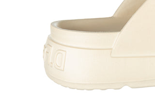 Klapki D Franklin Vibe Foam 2 Buckles Cristal Cream 206018, Beżowy, Tworzywo