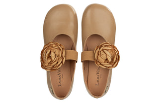 Baleriny Laura Vita Florineo 01 Beige 202133, Beżowy, Skóra naturalna