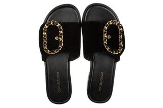 Klapki Noa Harmon 10287-67 Carmen Black Cuero 213001, Czarny, Skóra naturalna