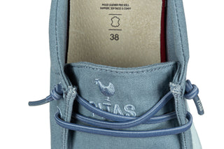 Klapki Pitas Monaco Jeans 003347, Niebieski, Tkanina