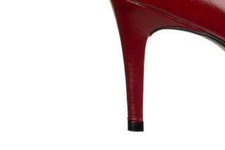 Czółenka Bottero 353721-55 Atenas Burgundy 523071, Bordowy, Skóra naturalna