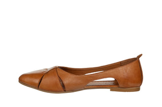Baleriny Bayla-161 066 2103 278 Coconut 161774, Brązowy, Skóra naturalna