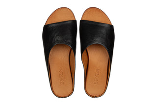 Klapki Bayla-161 066 2173 20 Black 161782, Czarny, Skóra naturalna