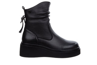 Botki Loretta Vitale W1823 Black Leather 514293, Czarny, Skóra naturalna