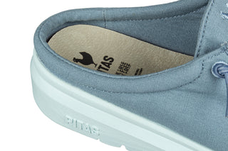 Klapki Pitas Monaco Jeans 003347, Niebieski, Tkanina