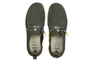 Półbuty Pitas Wp150 Wallabi Fly Washed Kaki 003375, Zielony, Tkanina