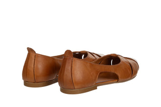 Baleriny Bayla-161 066 2103 278 Coconut 161774, Brązowy, Skóra naturalna