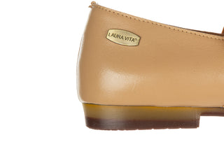 Baleriny Laura Vita Florineo 01 Beige 202133, Beżowy, Skóra naturalna