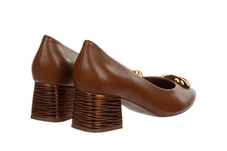 Czółenka Capelli Rossi 12032-772-879 Walnut 523081, Brązowy, Skóra naturalna