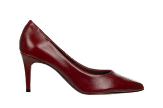 Czółenka Bottero 353721-55 Atenas Burgundy 523071, Bordowy, Skóra naturalna